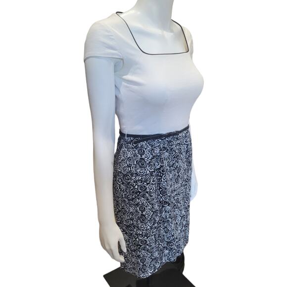 Alex Marie Belted Square Neck Dress 2P Career Minimalist Geometric Office Siren - Picture 1 of 10